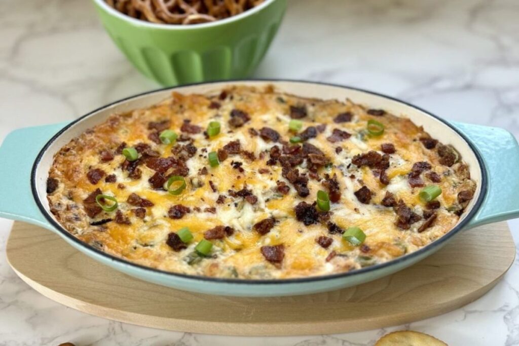 Bacon Jalapeno Popper Dip by The Wholesome Spoon
