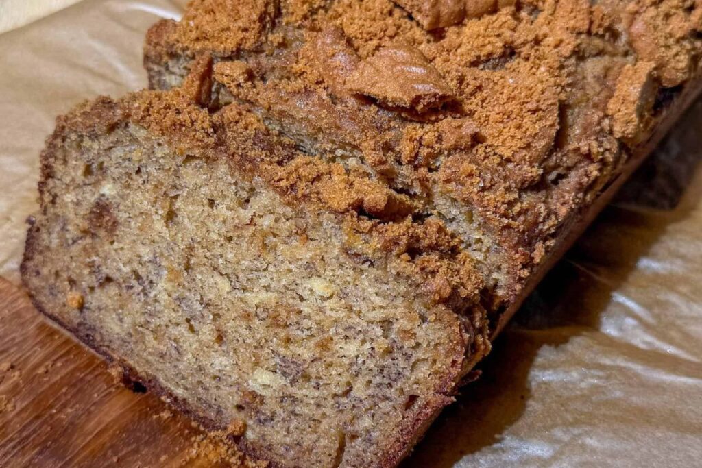 Biscoff Banana Bread by Snacking Emily