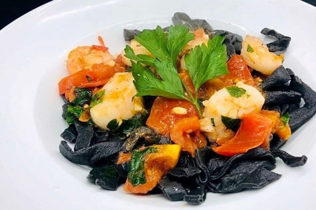 Black Squid Ink Pasta for Halloween by Maplewood Road