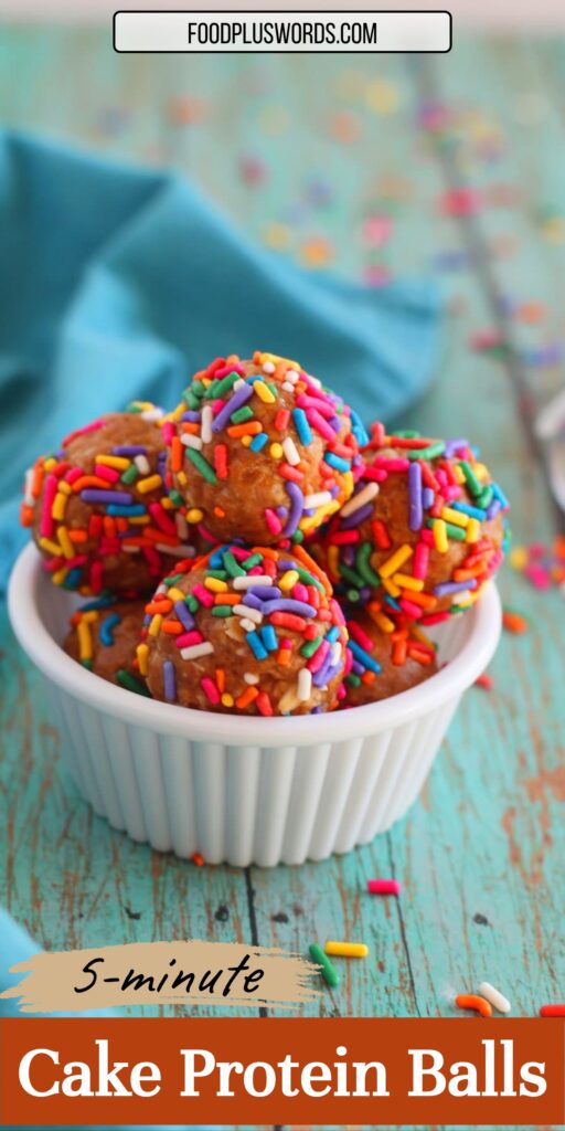 Cake Batter Protein Balls