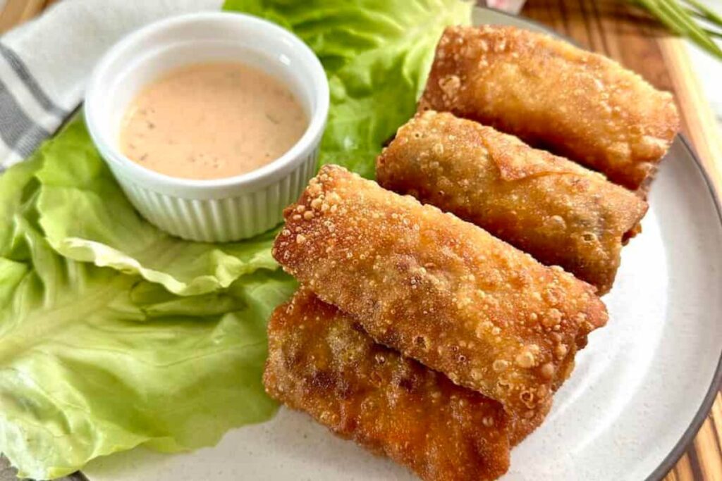 Cheeseburger Egg Rolls by Herman at Home