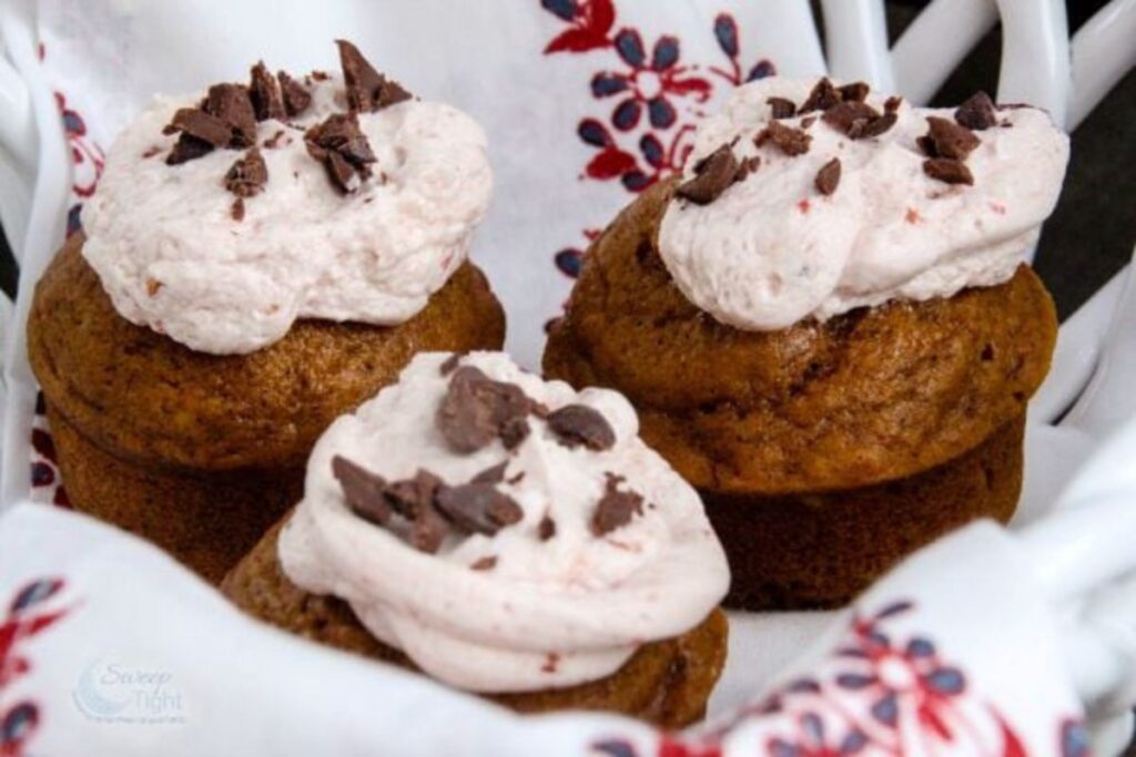 Chocolate Chip Pumpkin Muffins with Cranberry by A Magical Mess