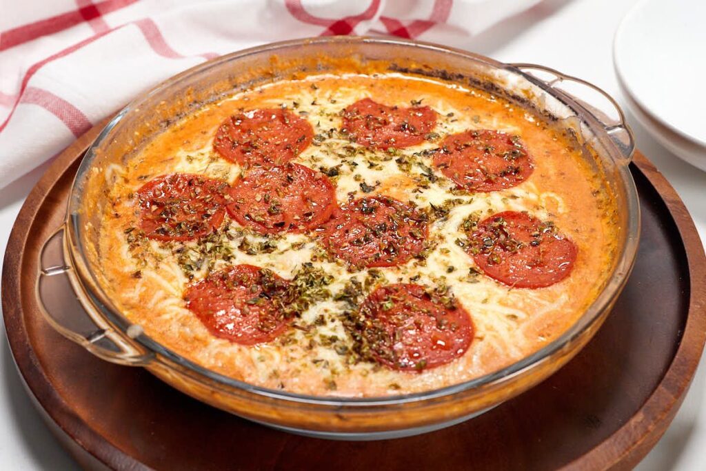 Cottage Cheese Pizza Bowl by Like Hot Keto