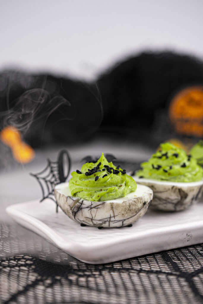Easy Halloween Deviled Eggs