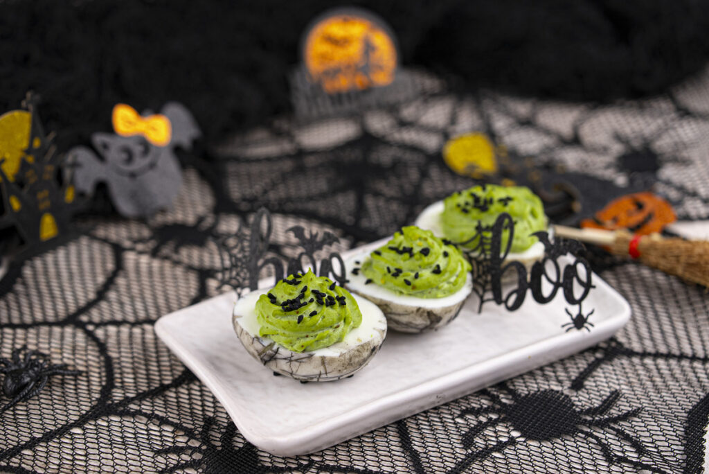 Easy Halloween Deviled Eggs Recipe