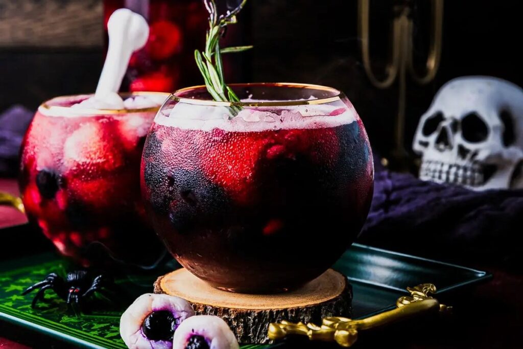 Easy Halloween Sangria by Sweet Tea and Thyme