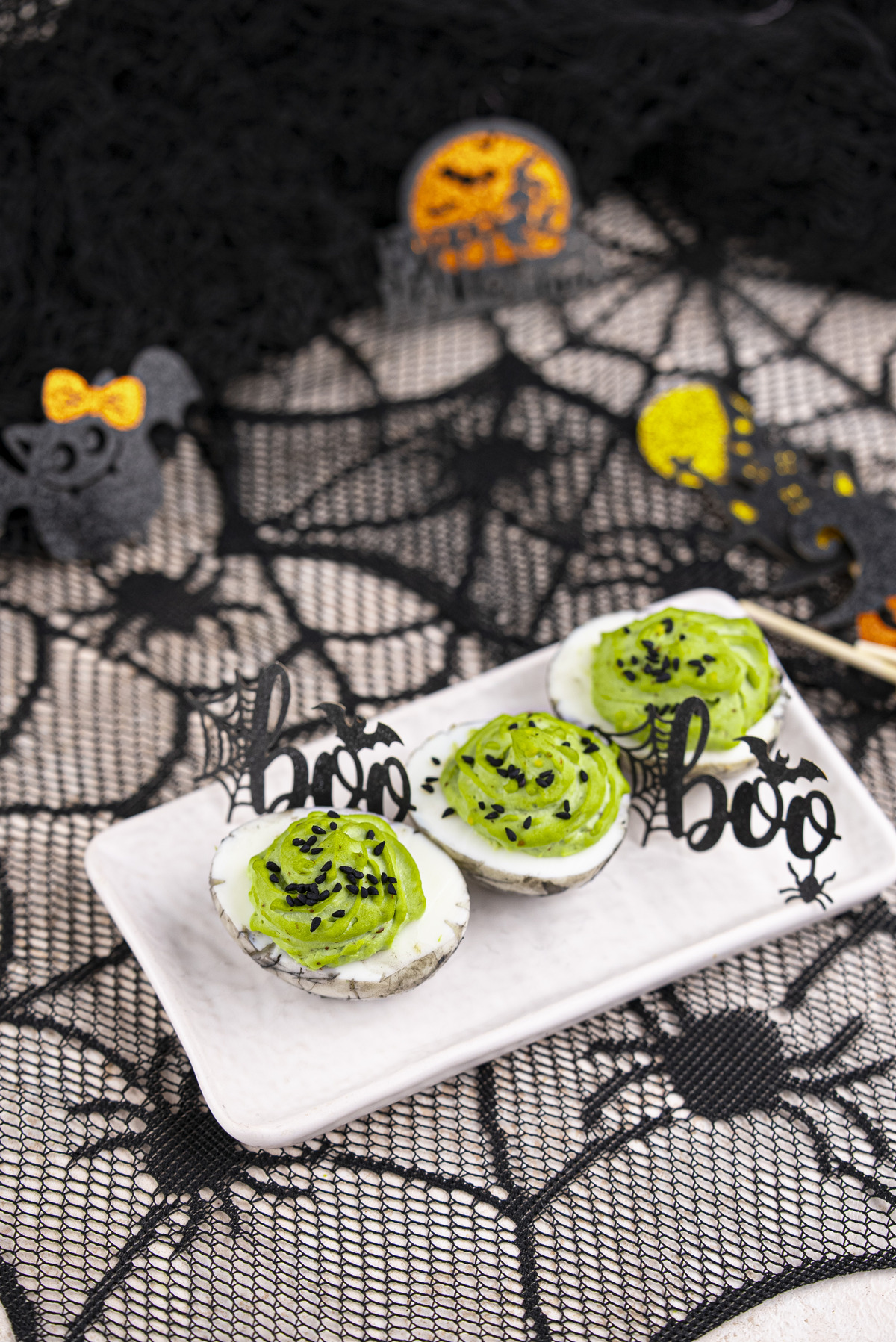 Halloween Deviled Eggs