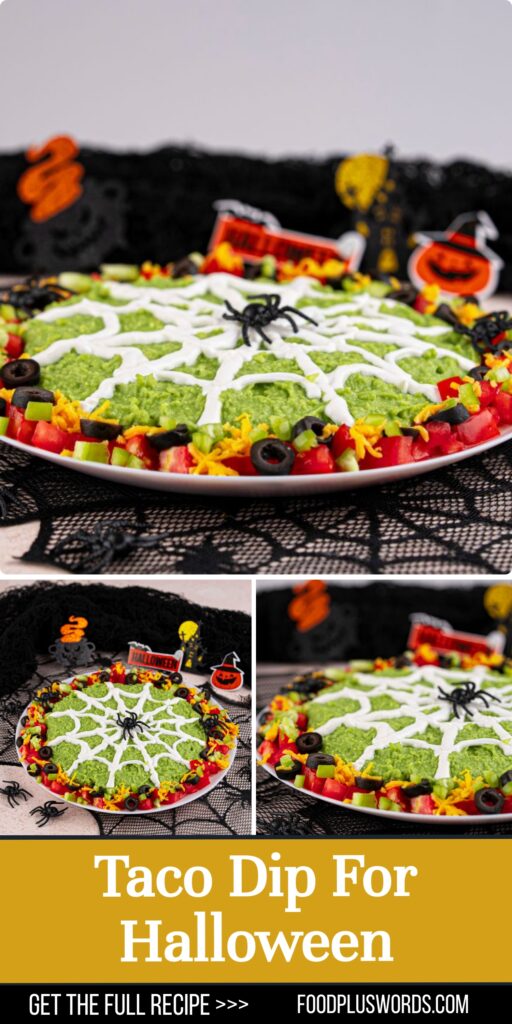 Halloween taco dip
