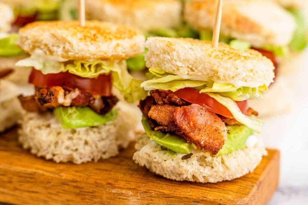 Mini BLT Appetizer Sandwiches by Make It Skinny Please