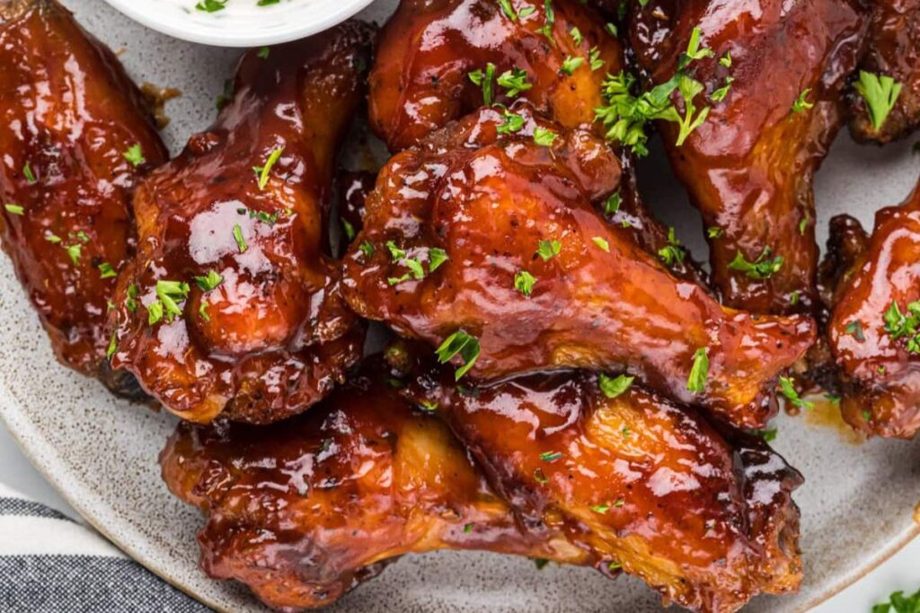 Oven Barbecue Chicken Wings by Risas Family Kitchen