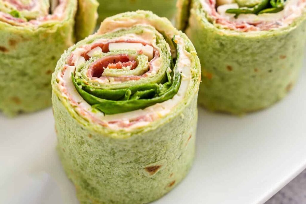 Pastrami Pinwheel Sandwiches by Make It Skinny Please