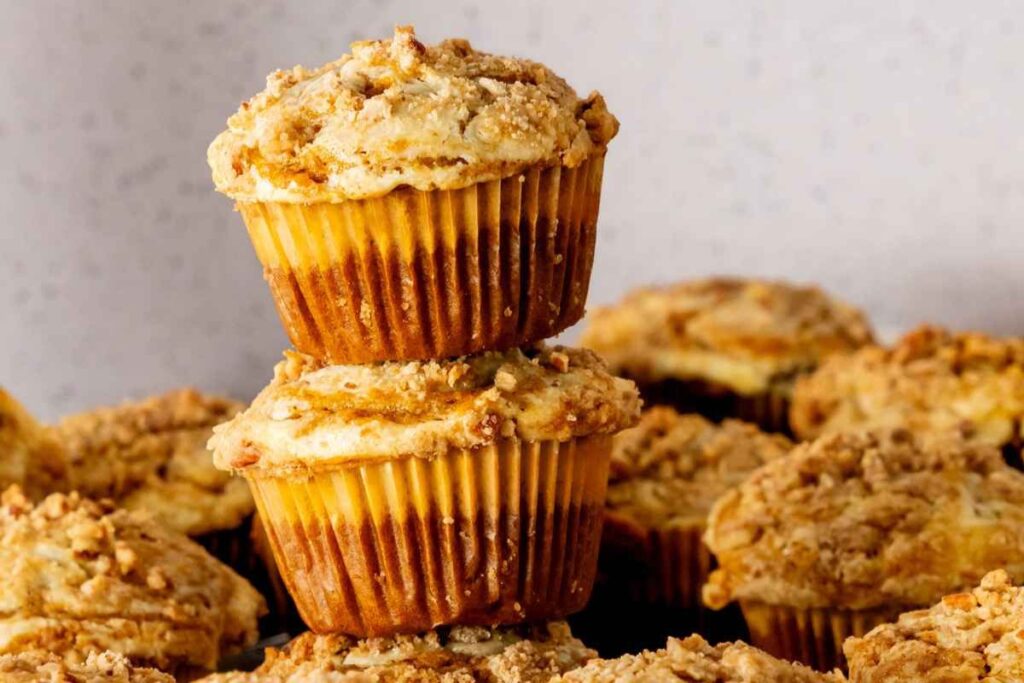Pumpkin Cheesecake Muffins by Mama Needs Cake