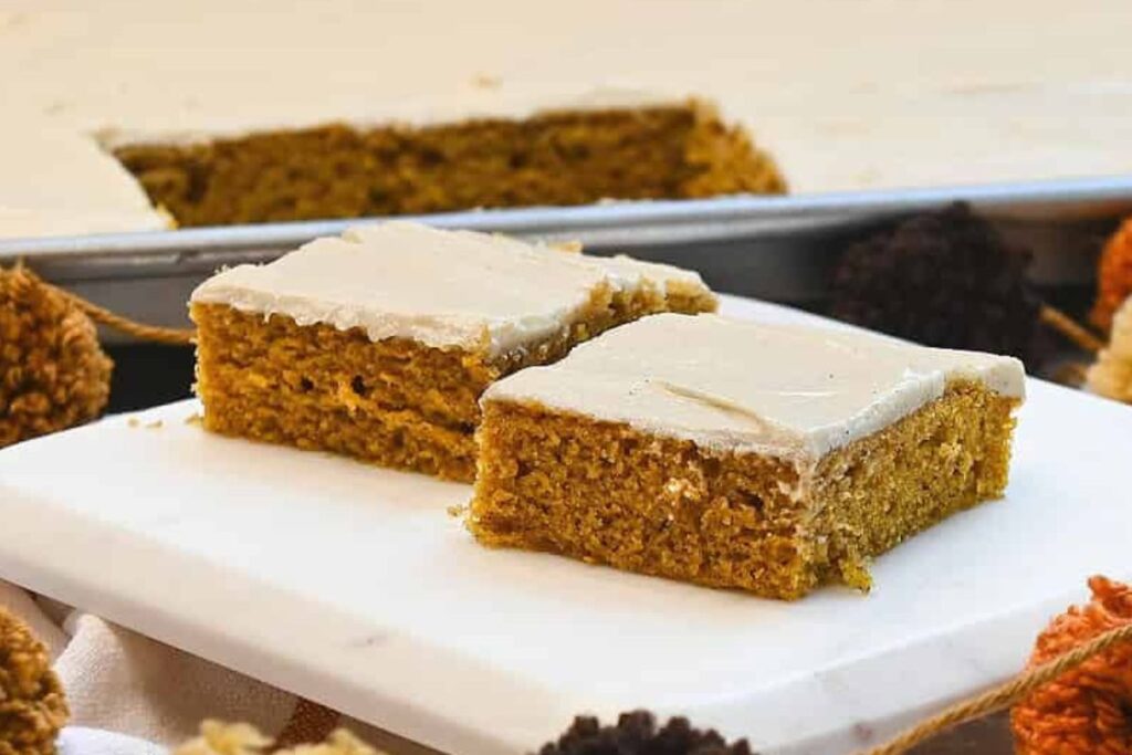 Pumpkin Sheet Cake by Learned It From My Mom