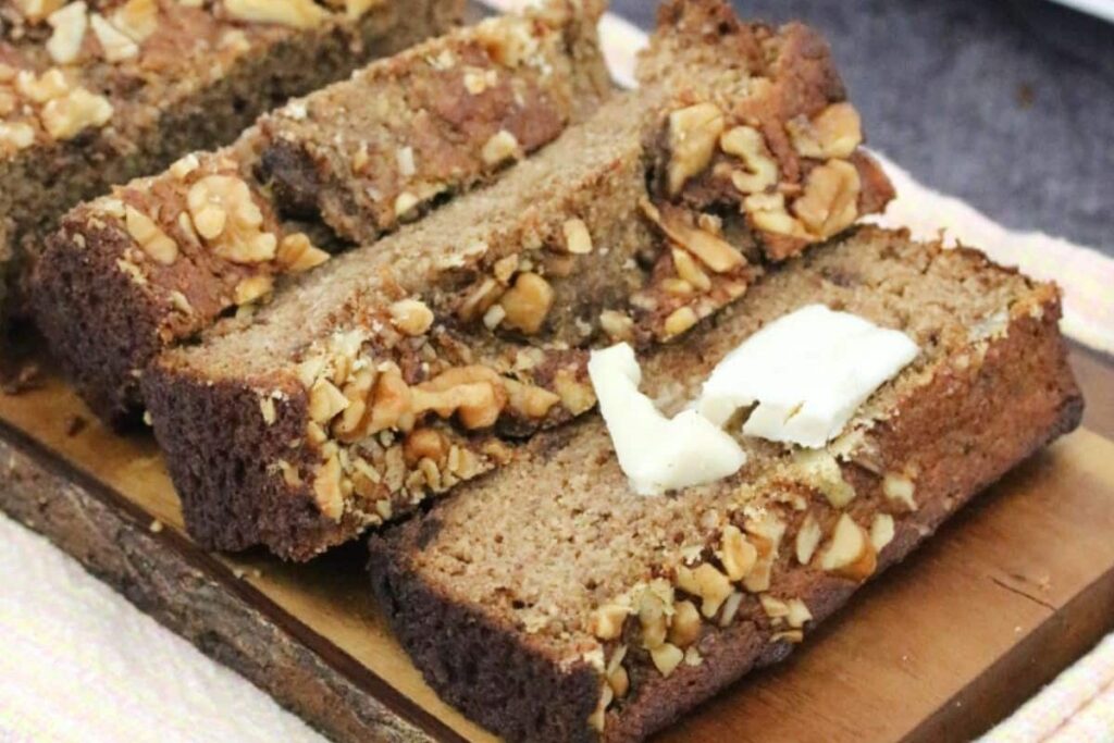 Soft Sugar Free Banana Bread by Fit As A Mama Bear
