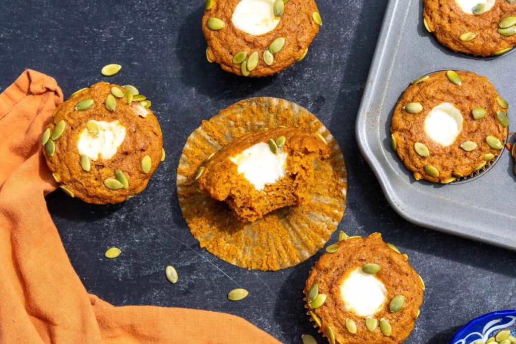 Sourdough Pumpkin Cream Cheese Muffins by Sourdough Brandon
