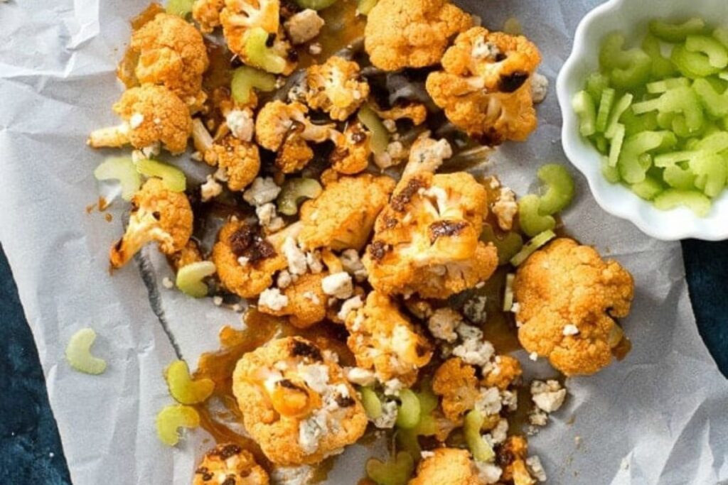 Spicy Tangy Buffalo Cauliflower by Boulder Locavore
