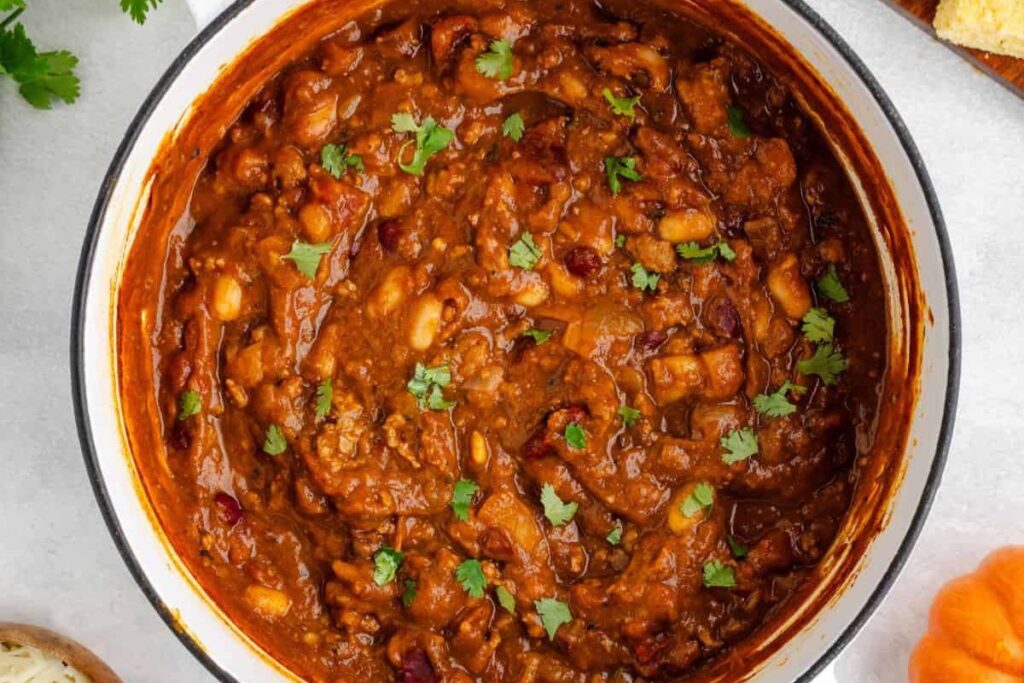 Turkey Pumpkin Chili by A One Pot Wonder