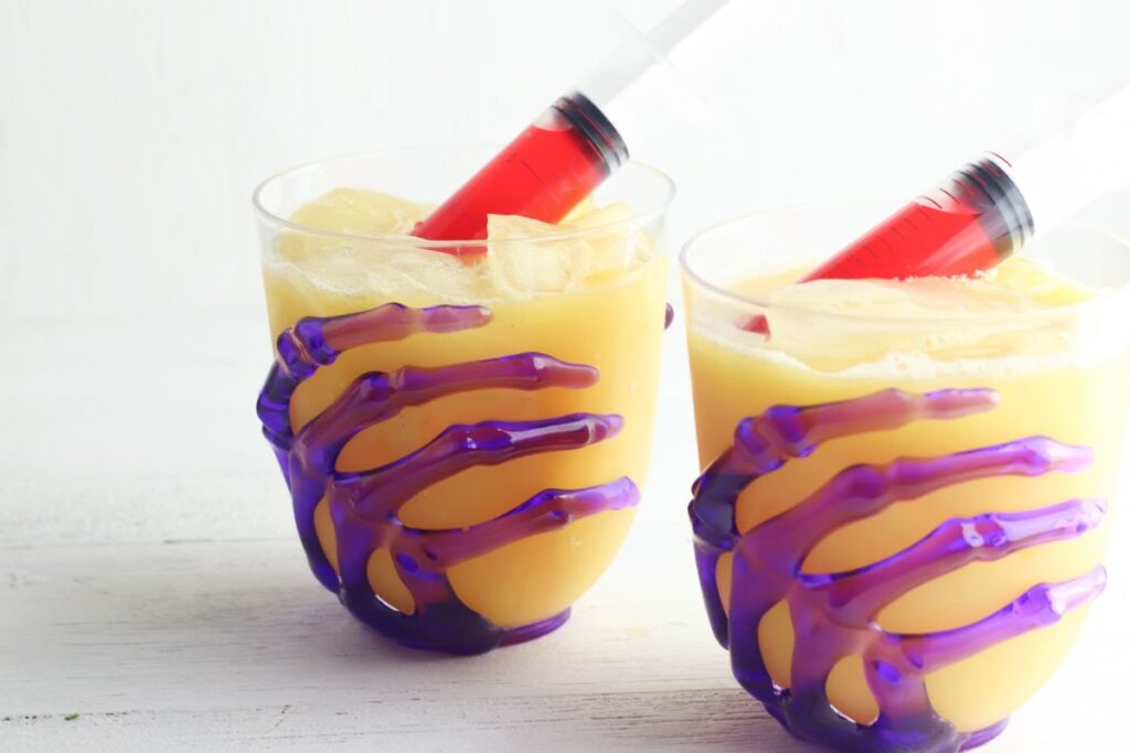 Vampire Sunset Halloween Mocktail by Brooklyn Active Mama