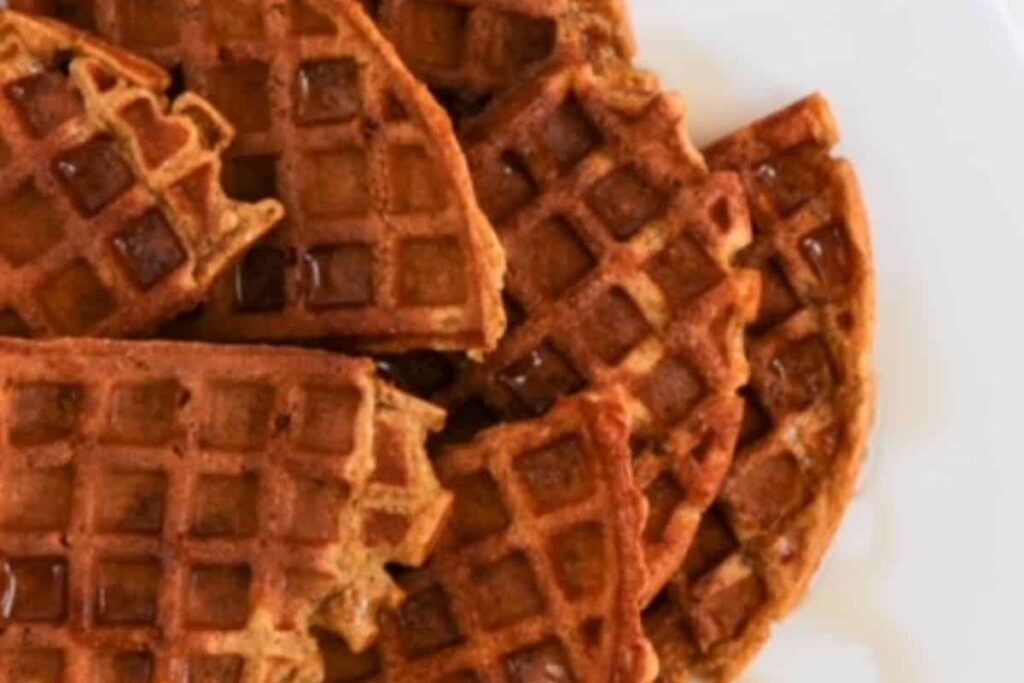 Whole Wheat Pumpkin Waffle by Carrots and Cookies