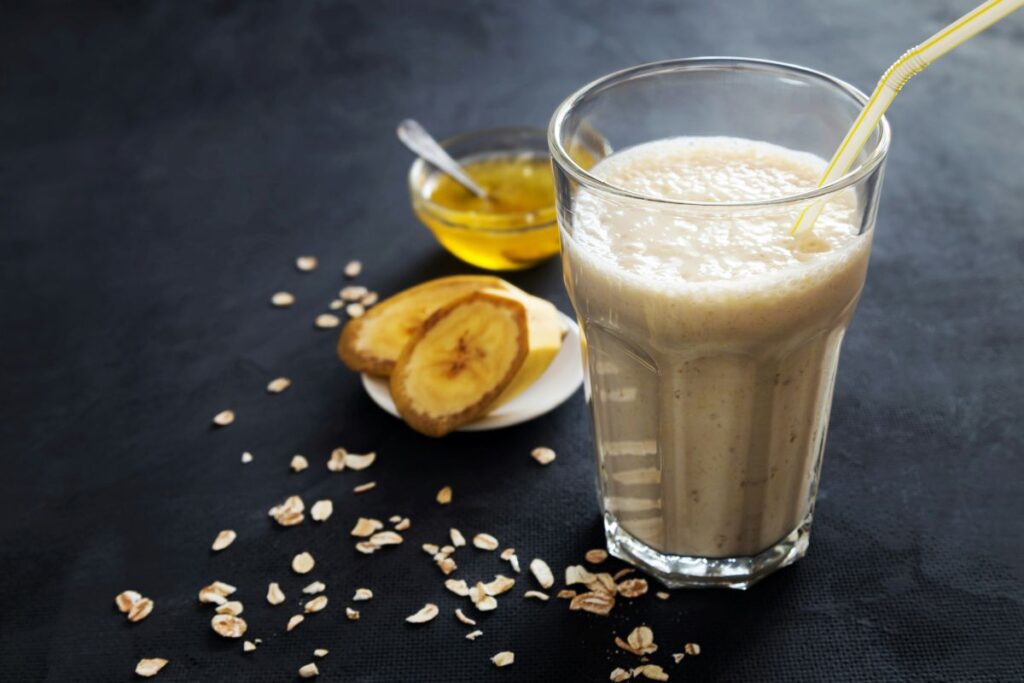 blended bananas