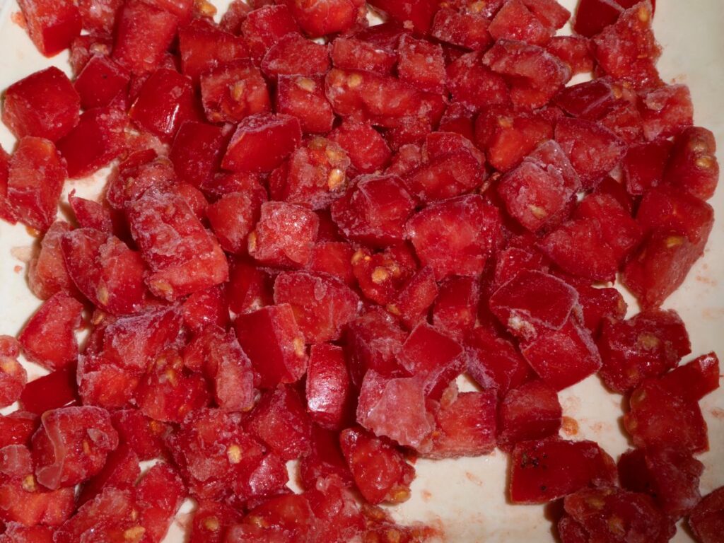 frozen chopped tomatoes