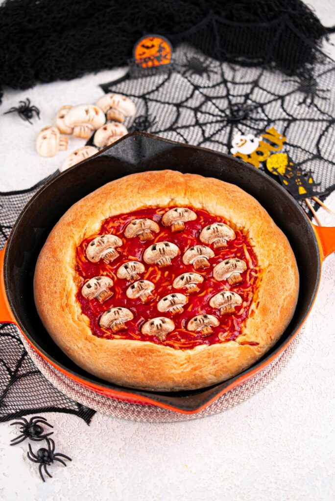 halloween themed pizza