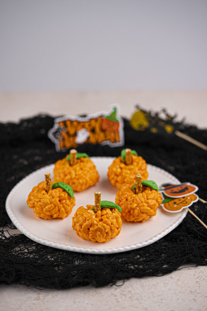 halloween themed rice krispie treats