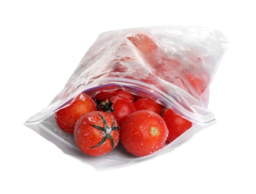 how to freeze tomatoes easily