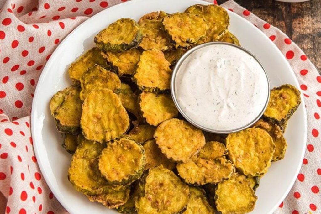 Air Fryer Fried Pickles by The Slow Roasted Italian