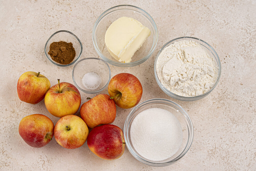 Apple Crisp Recipe without Oats ingredients