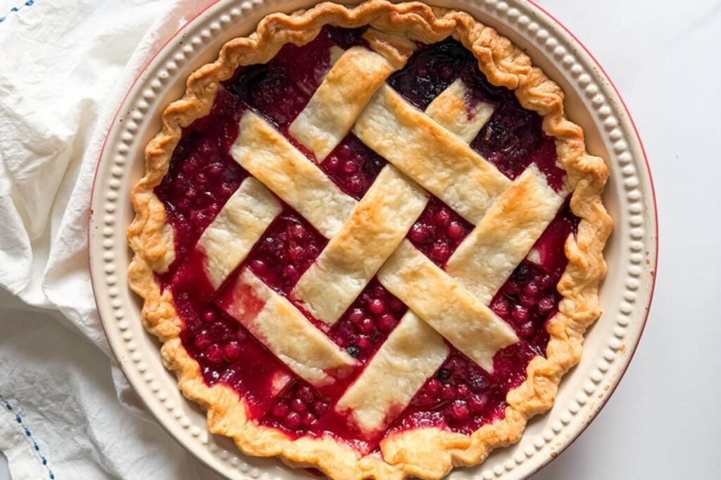 Bourbon Mixed Berries Pie by The Grumpy Olive