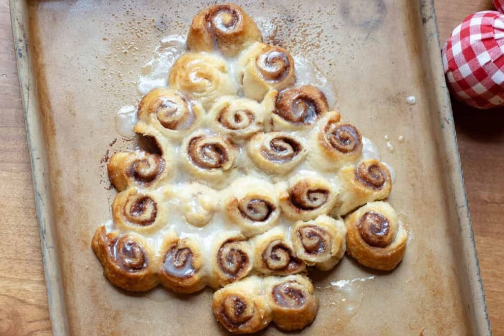 Christmas Eve Brunch Ideas Mini Cinnamon Rolls by Learned It From My Mom