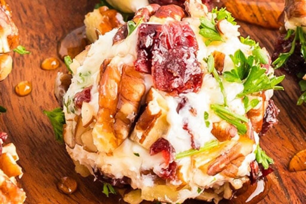 Cranberry Goat Cheese Balls by The Slow Roasted Italian