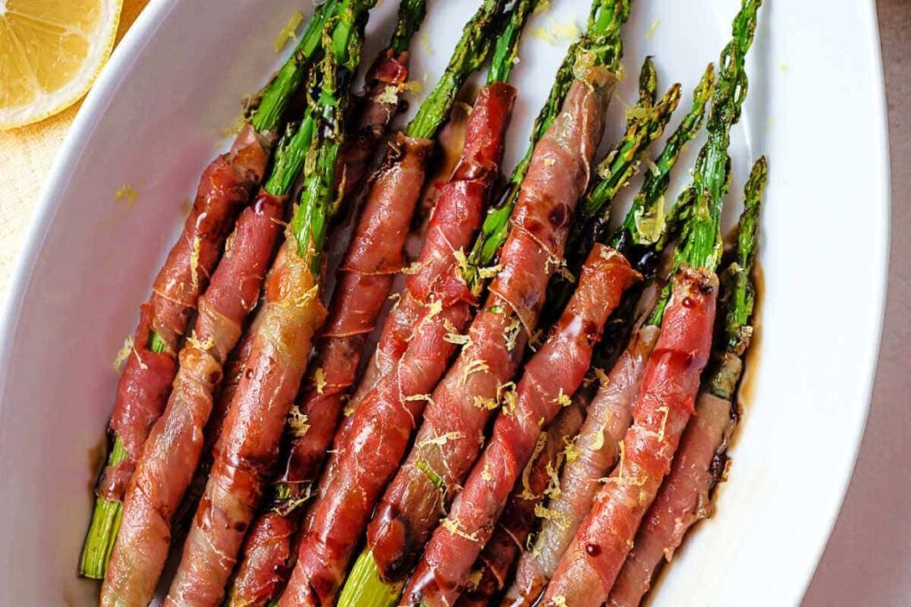 Crispy Prosciutto Wrapped Roasted Asparagus by Life Love and Good Food