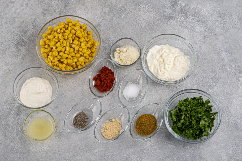 Mexican Street Corn Casserole ingredients