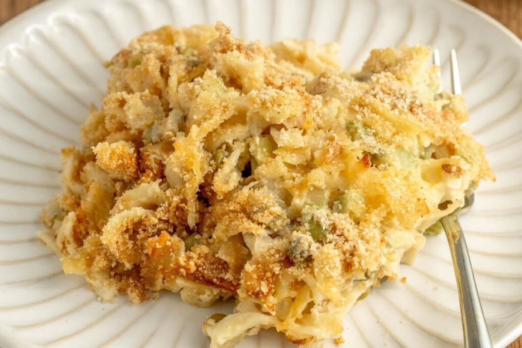 Old Fashioned Tuna Noodle Casserole by The Cookin Chicks