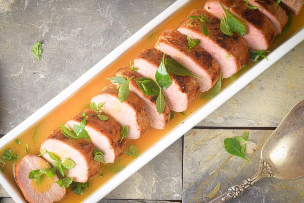Pork Tenderloin with White Wine Sauce by In The Kitch