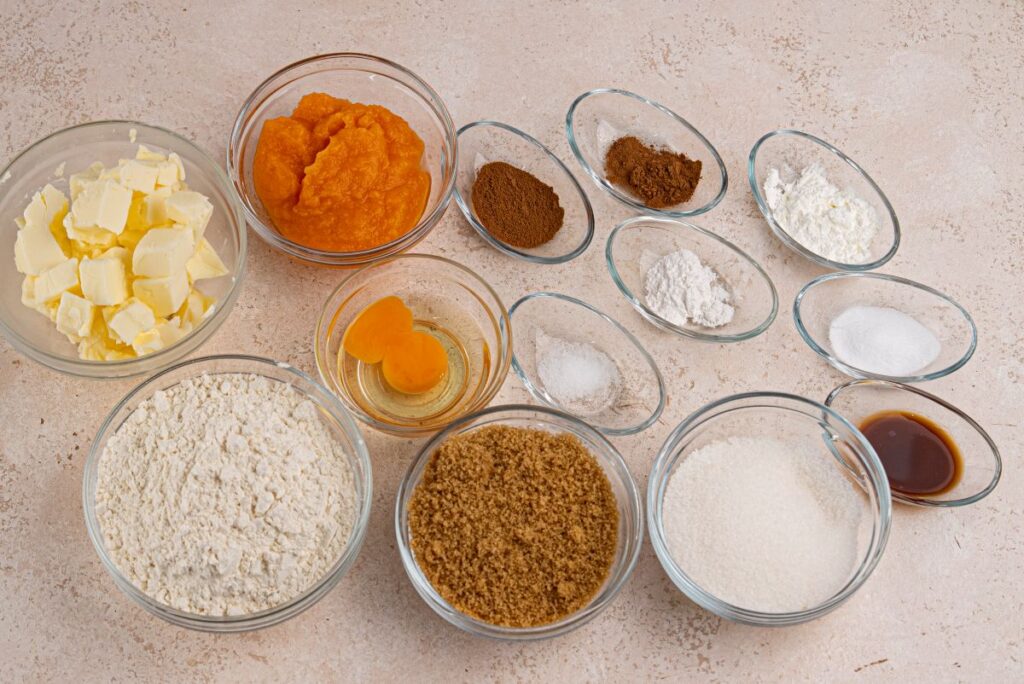 Pumpkin Snickerdoodle Cookies ingredients