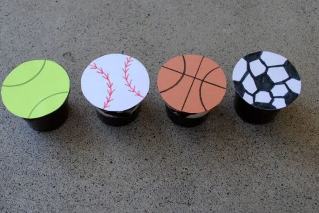 Sports Themed Pudding Cups by The Benson Street