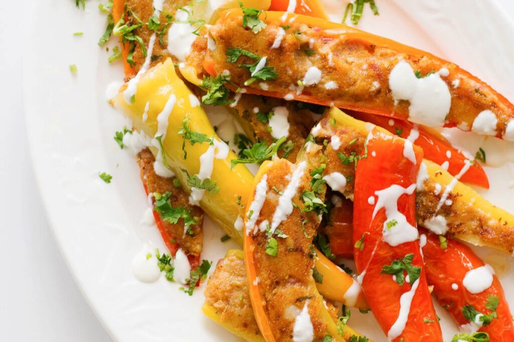 Stuffed Chilli Peppers by The Spiced Adventuress