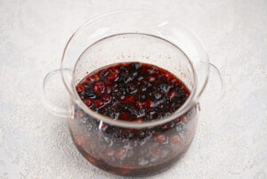 step 3 Bourbon cranberry sauce