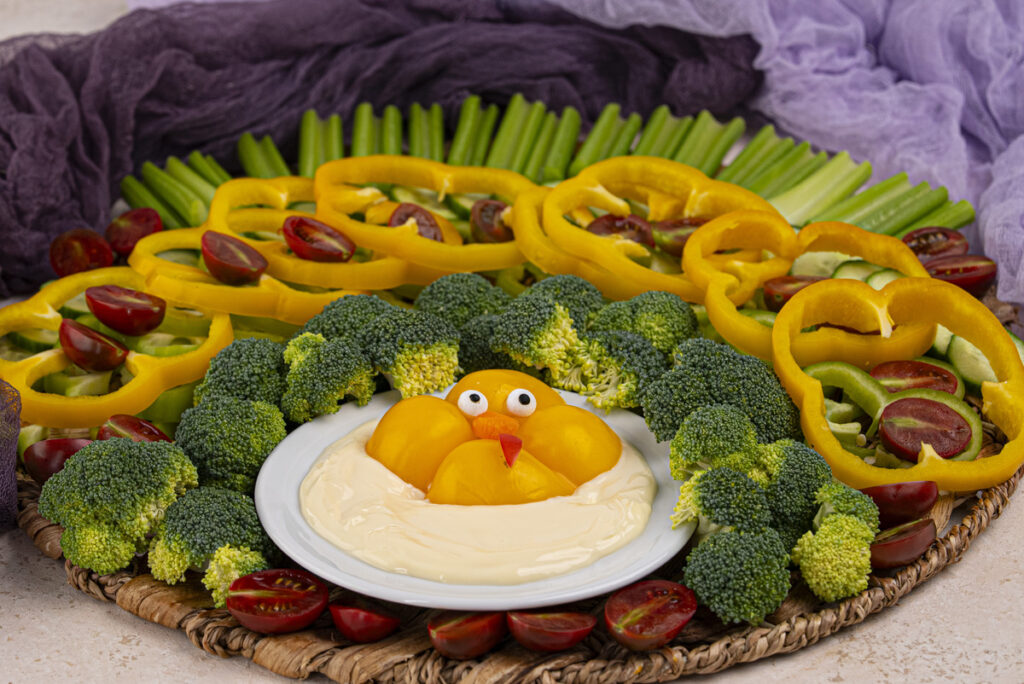thanksgiving vegetable platter