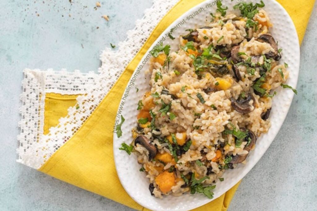 Butternut Squash Risotto by Healing Tomato