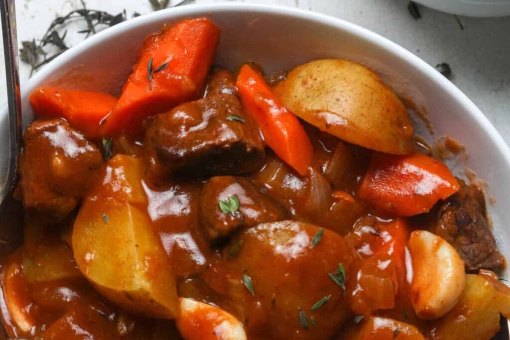 Dutch Oven Beef Stew by Organically Addison