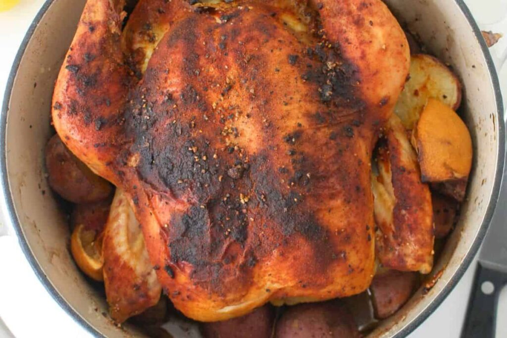 Dutch Oven Roasted Lemon Chicken by Everyday Eileen