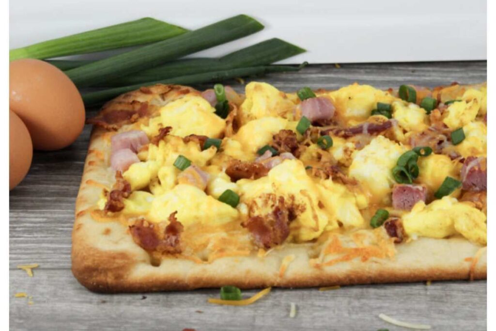 Easy Flatbread Breakfast Pizza by Easy Recipes for Two