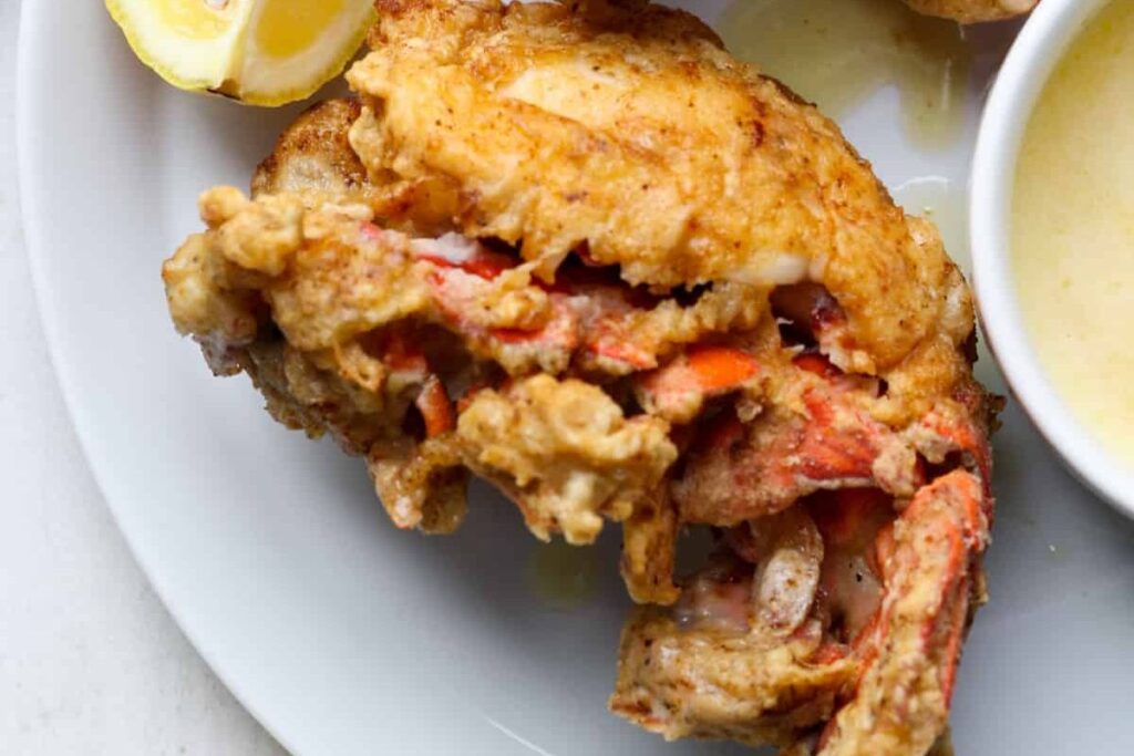 Fried Lobster Tails by Organically Addison
