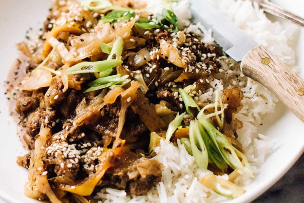 Ground Beef Stir Fry by Foodess