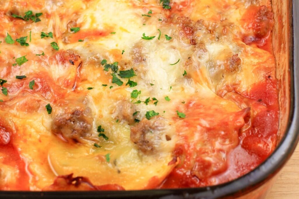 Lazy Lasagna for a Crowd by Cooking for an Army