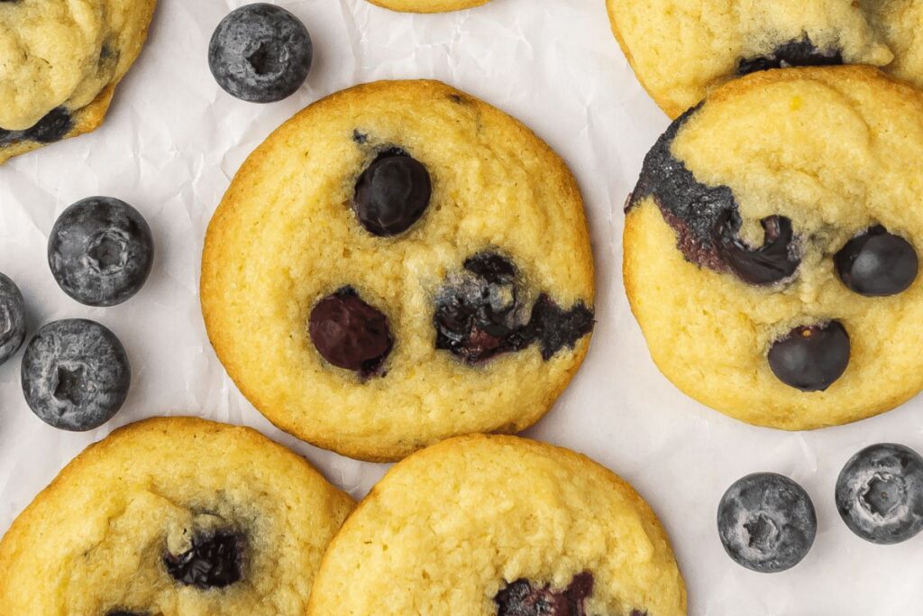 Lemon Blueberry Cookies by Hungry Whisk